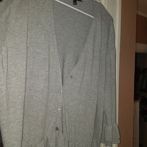 Lane Bryant grey cardigan